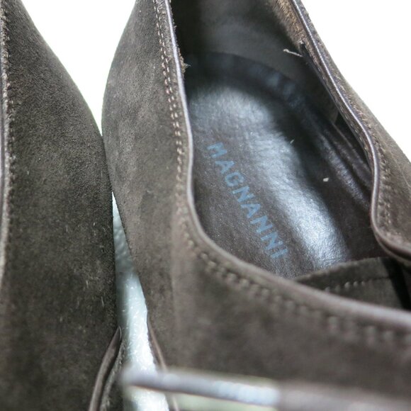 Magnanni Cap Toe Suede Leather Oxfords Men's Footwear Shoes Derby Morocco Sz 10 - Picture 7 of 7